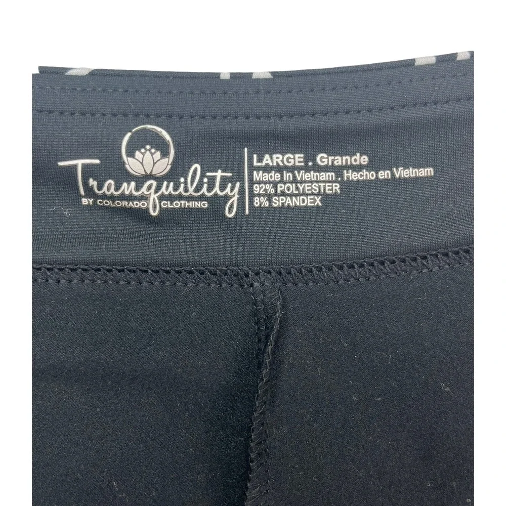 Tranquility by Colorado Clothing Womens Large Floral Elastic Waist Skirt Skort - Picture 7 of 16